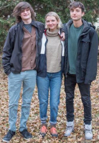 Willie Tahan with his brother Charlie Tahan and sister Daisy Tahan.